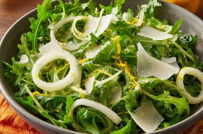 Lemony Arugula Parmesan Salad