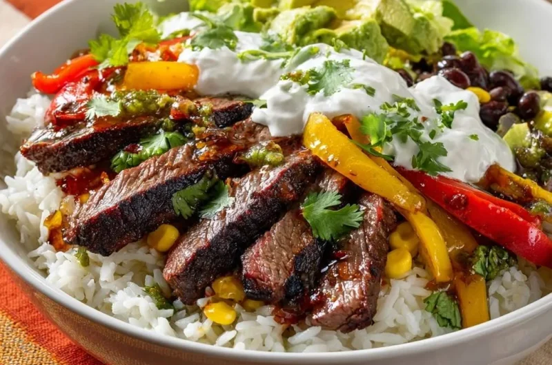 Loaded Steak Burrito Bowl