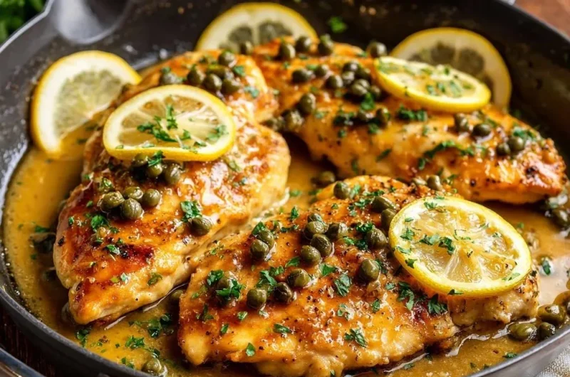Classic Lemon Caper Chicken Piccata