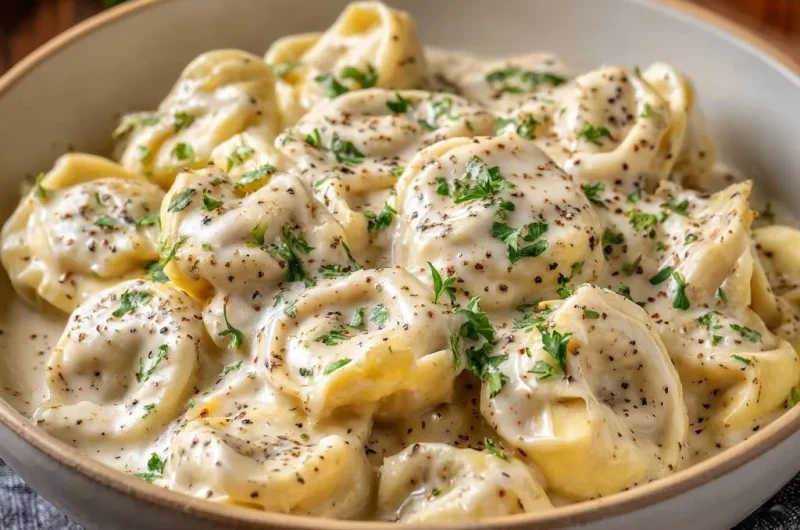 Creamy Garlic Parmesan Tortellini