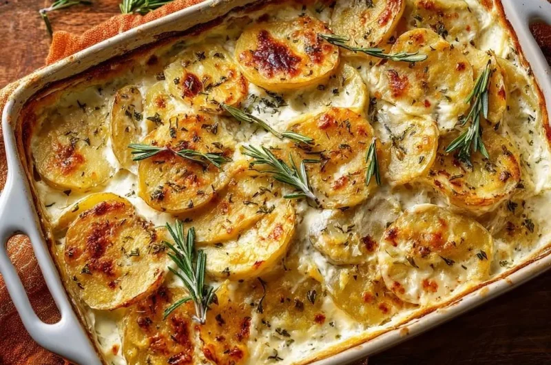Creamy Rosemary Scalloped Potatoes