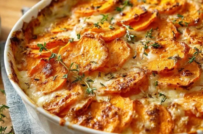 Creamy Scalloped Sweet Potatoes