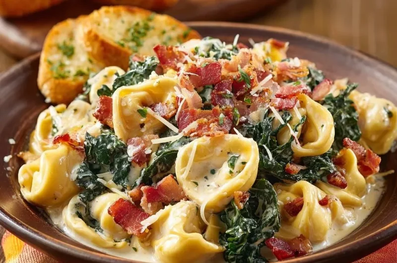 Creamy Tuscan Kale and Tortellini