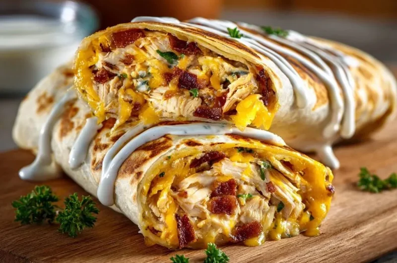 Crispy Chicken Bacon Ranch Wraps