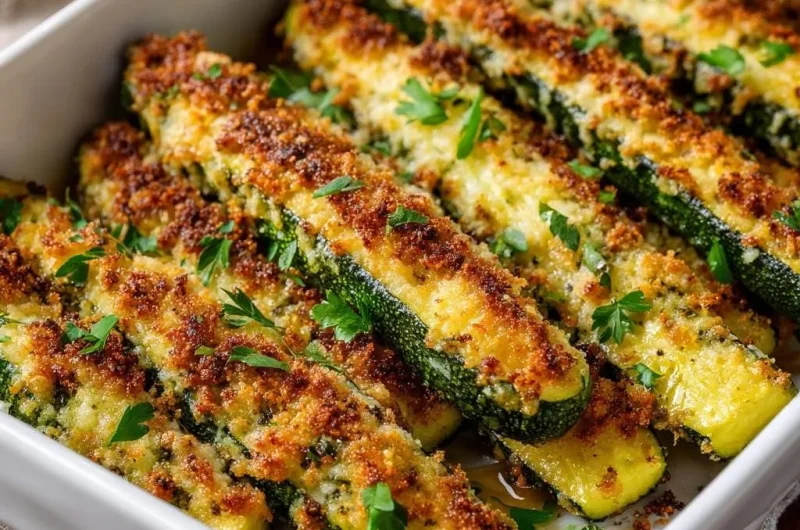 Crispy Parmesan Roasted Zucchini