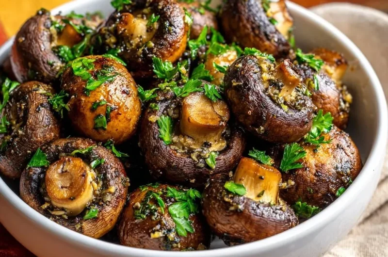 Garlic Butter Roasted Mushrooms