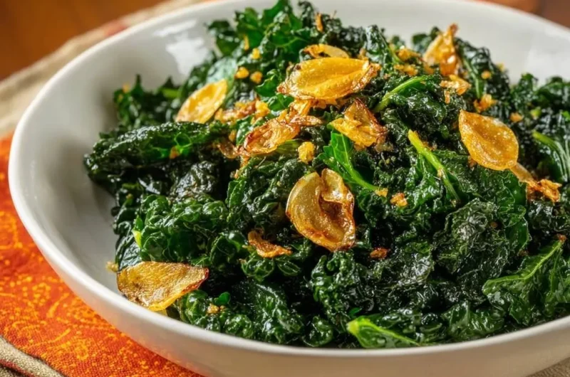 Garlic Sauteed Curly Kale