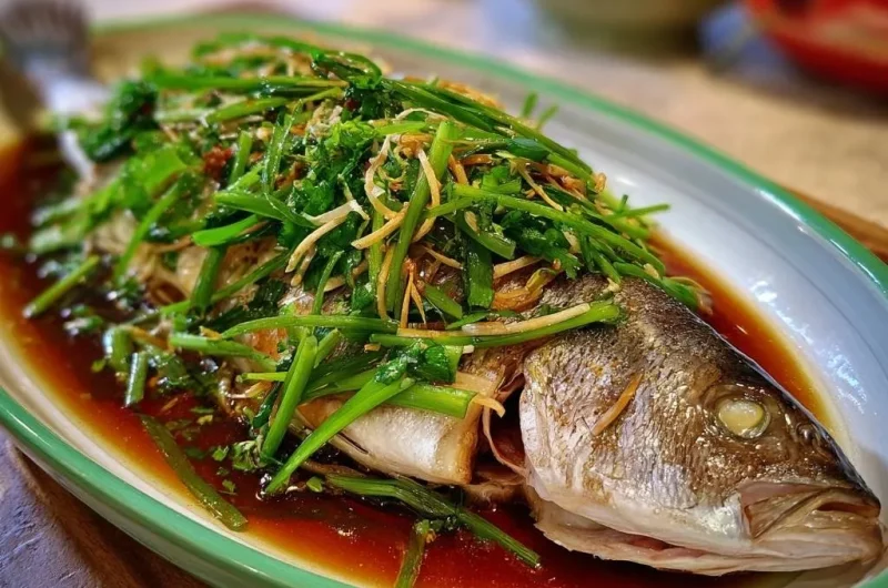 Ginger Soy Steamed Whole Fish