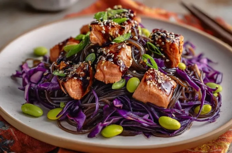 Glazed Salmon and Soba Noodle Salad