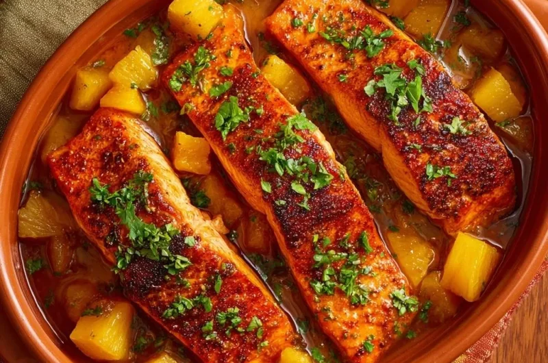 Honey Glazed Pineapple Salmon