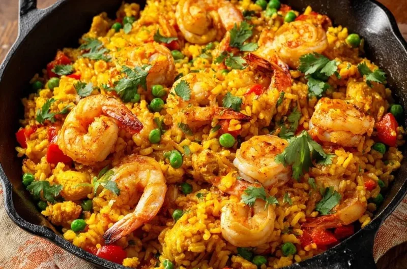 One-Pan Saffron Shrimp and Rice