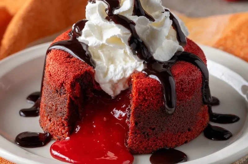 Red Velvet Lava Cakes