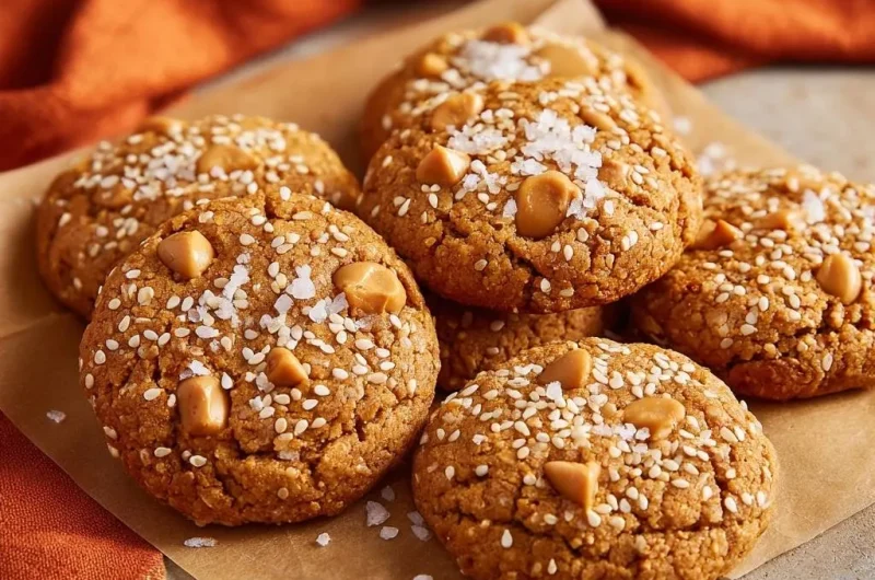 Salted Butterscotch Sesame Cookies