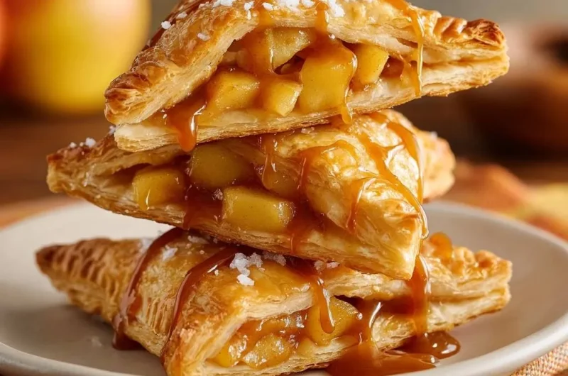 Salted Caramel Apple Turnovers