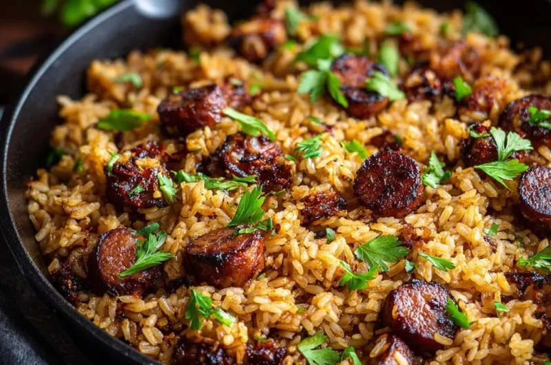 Skillet Sausage and Rice