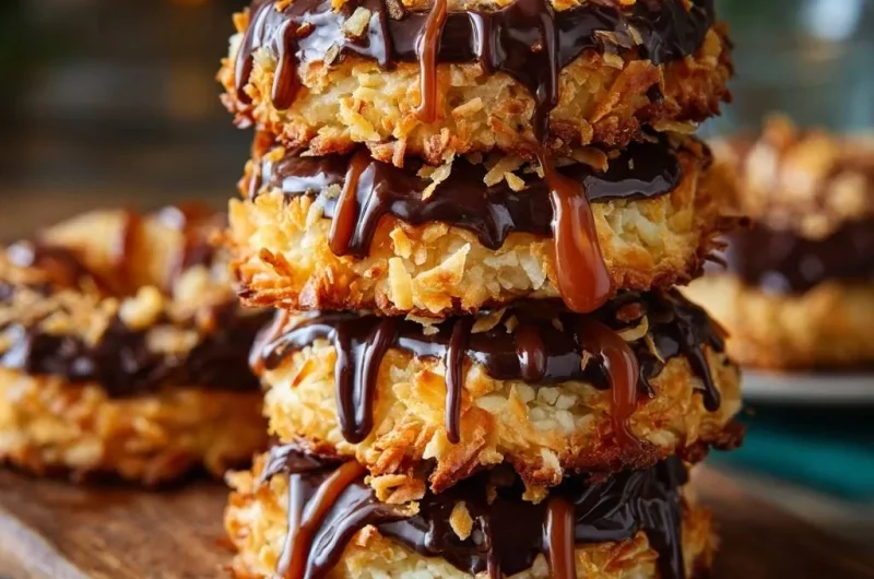Toasted Coconut Caramel Donuts