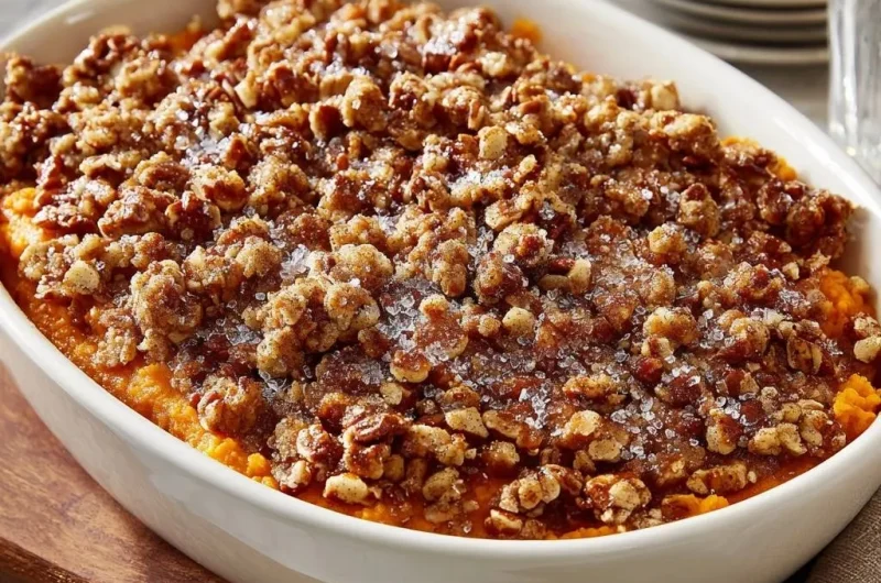 Brown Sugar Pecan Sweet Potato Casserole