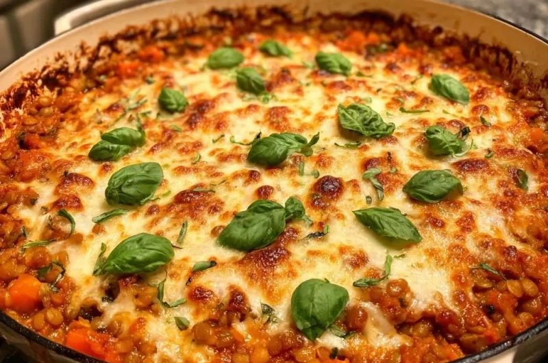 Cheesy Baked Lentil Marinara