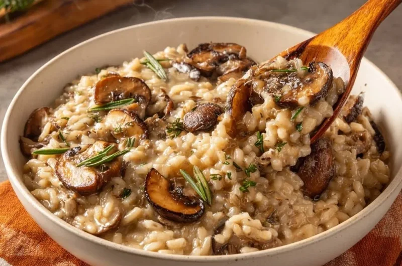 Creamy Roasted Mushroom Risotto