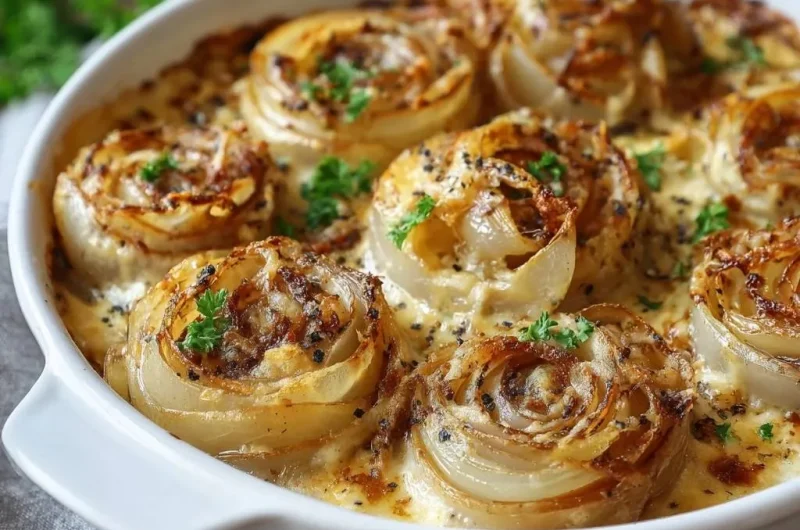 Creamy Roasted Onion Gratin