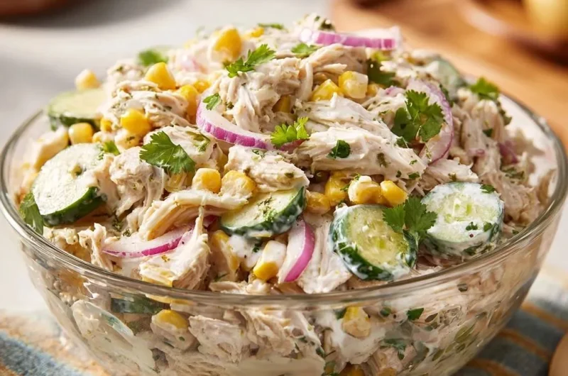 Creamy Zesty Chicken and Corn Salad