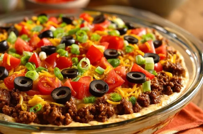 Loaded Layered Taco Dip