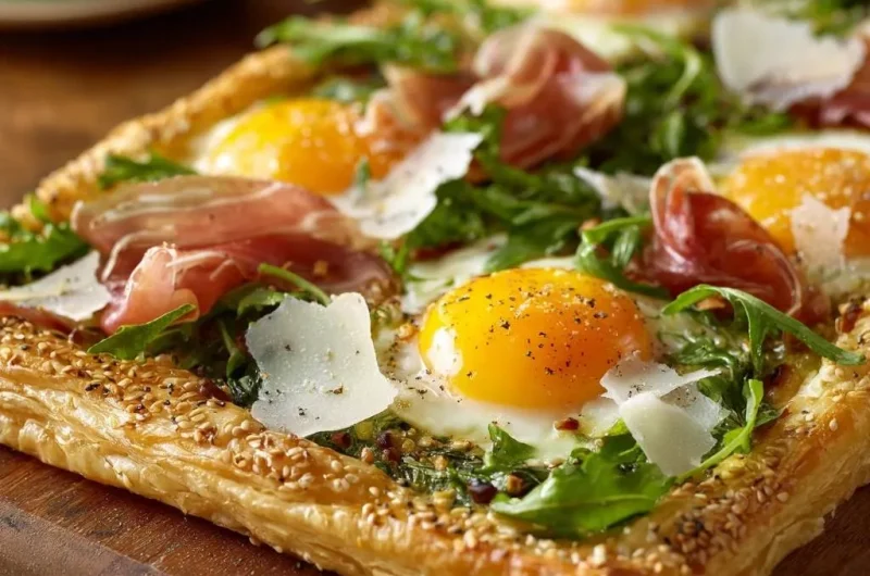 Savory Breakfast Puff Pastry Tart