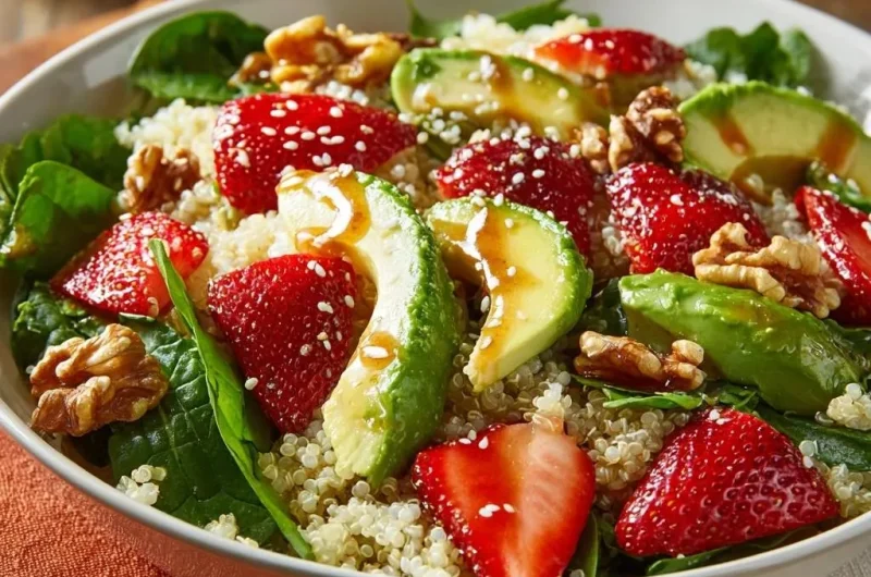 Strawberry Avocado Quinoa Salad