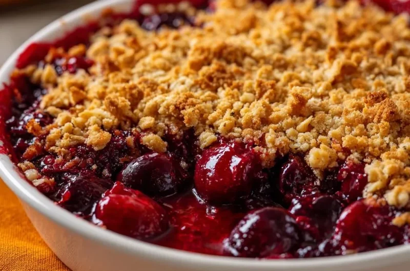 Warm Cherry Crumble