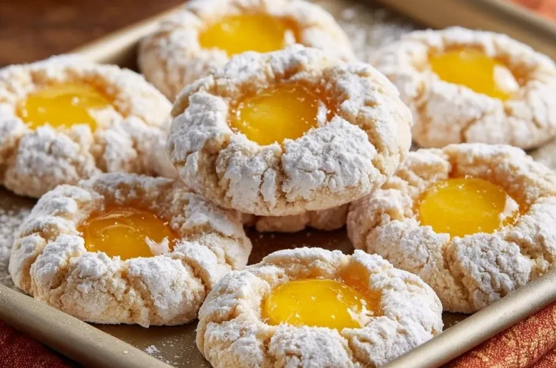 Orange Marmalade Thumbprint Cookies