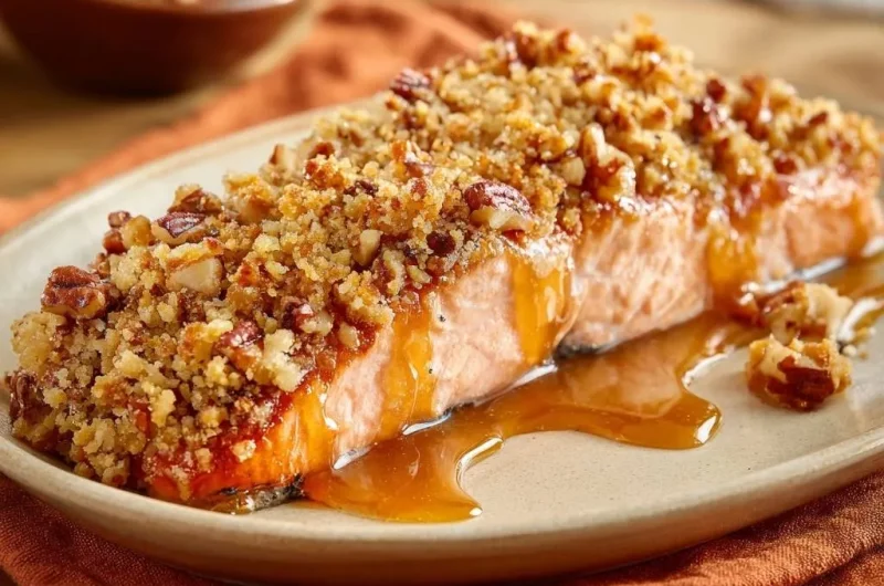 Pecan Crusted Honey Salmon