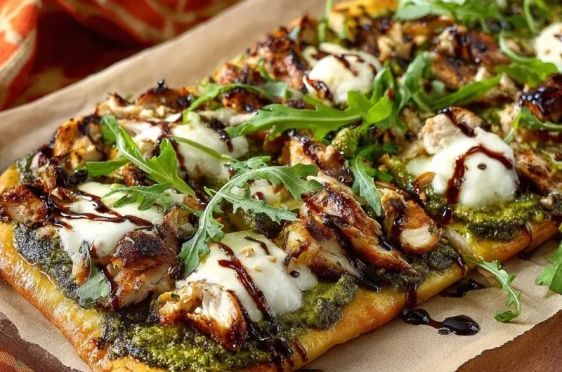 Pesto Chicken Flatbread