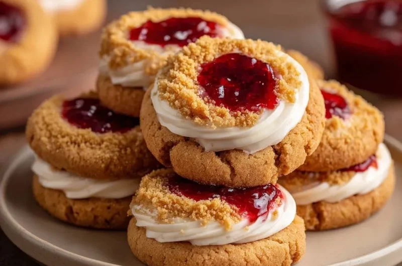 Raspberry Jam Thumbprint Cookies