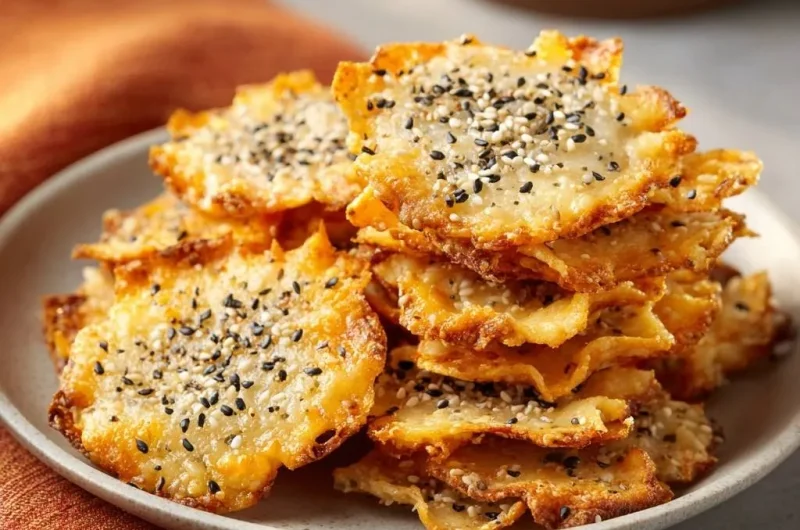 Sesame Cheese Crisps