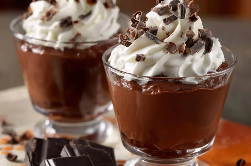 Silky Chocolate Mousse Pots
