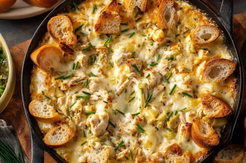 Skillet Crab Artichoke Dip