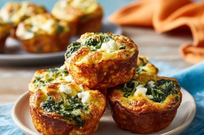 Spinach Feta Egg Muffins