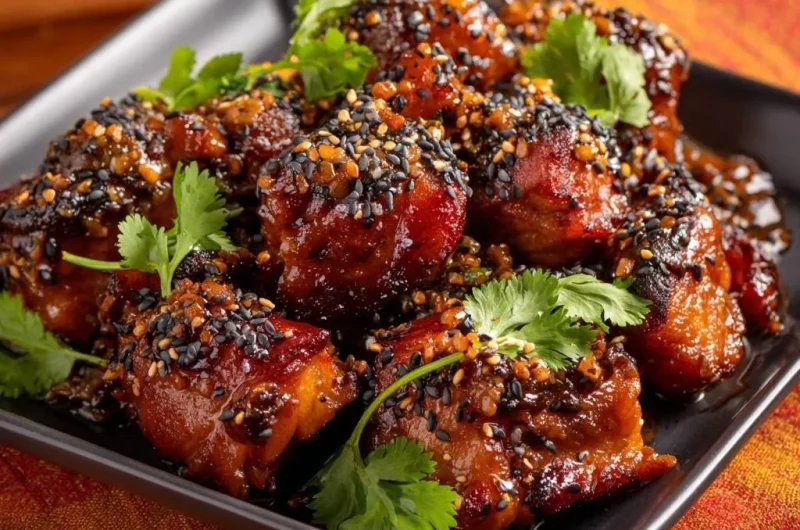 Sticky Sesame Chicken Meatballs