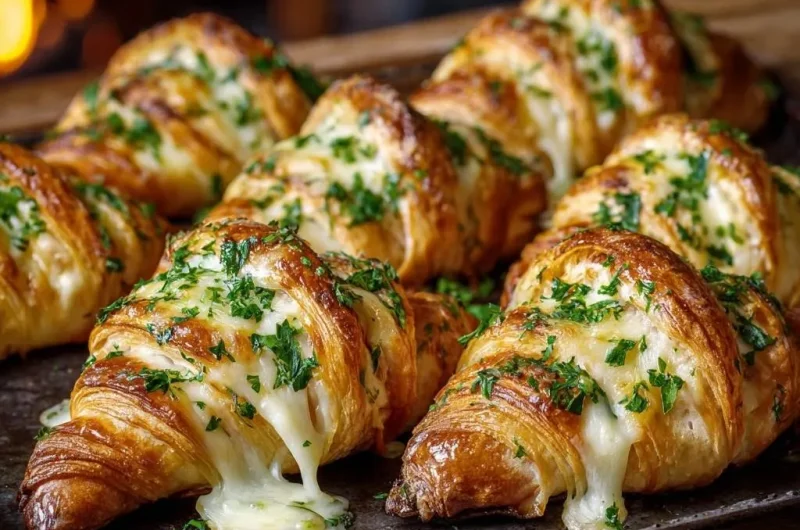 Garlic Butter Loaded Croissants