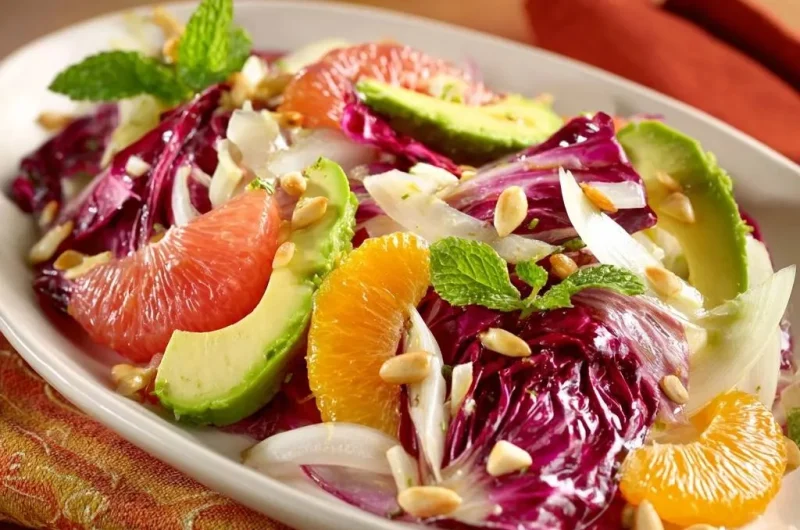 Vibrant Citrus Avocado Radicchio Salad