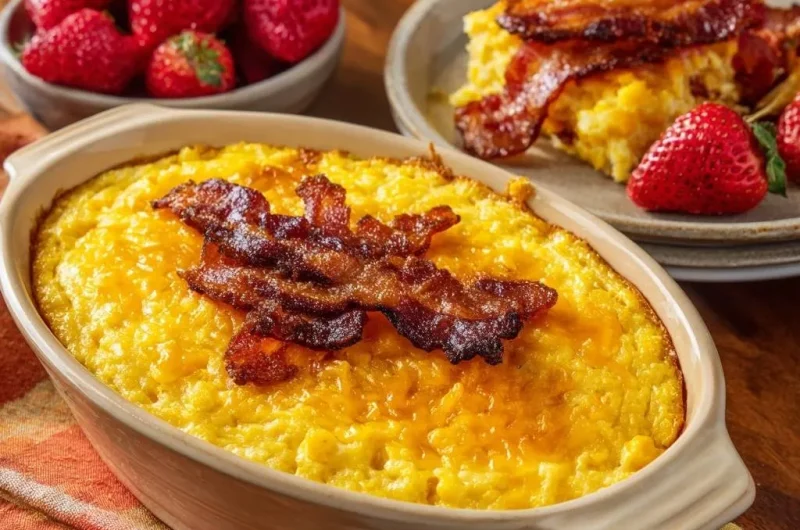 Cheesy Bacon Corn Casserole