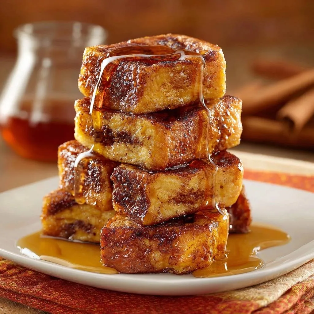 Cinnamon French Toast Stacks with Crispy Edges - recipe image