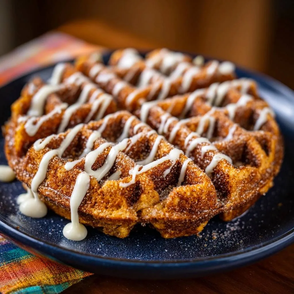 Cinnamon Sugar Churro Waffles: The Anti-Soggy Method - recipe image