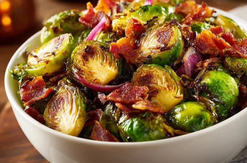 Crispy Bacon Brussels Sprouts