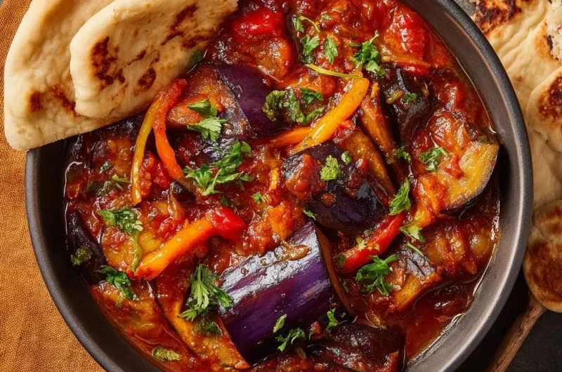 Eggplant Red Pepper Stew