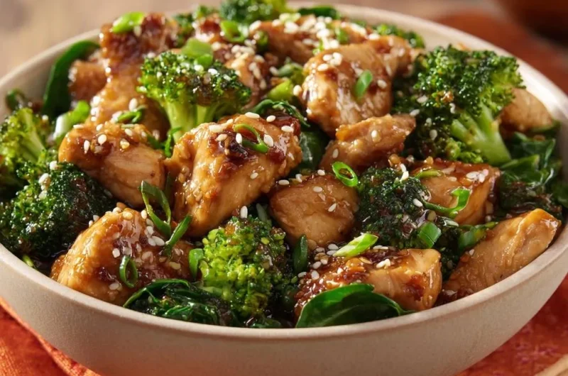 Garlic Ginger Chicken Broccoli