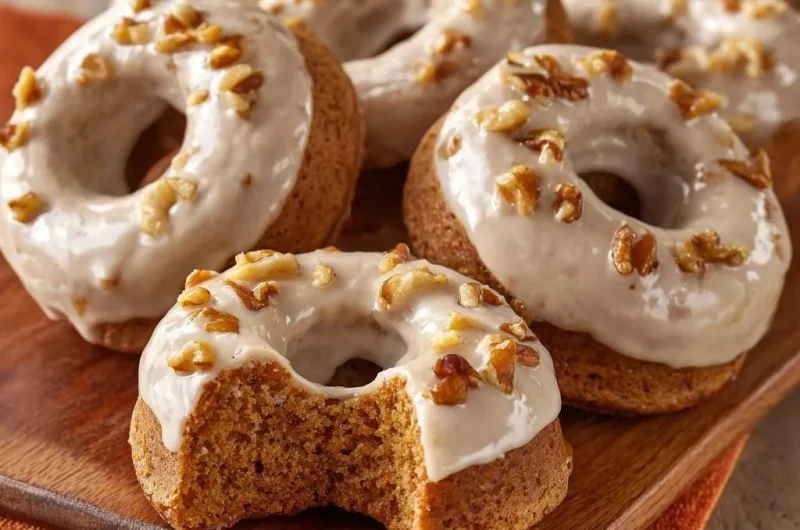Pumpkin Walnut Donuts