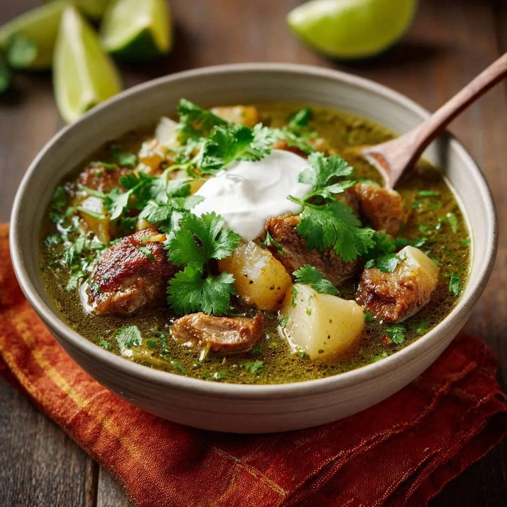 Green Chicken Potato Stew: Tender, Vibrant Comfort - recipe image