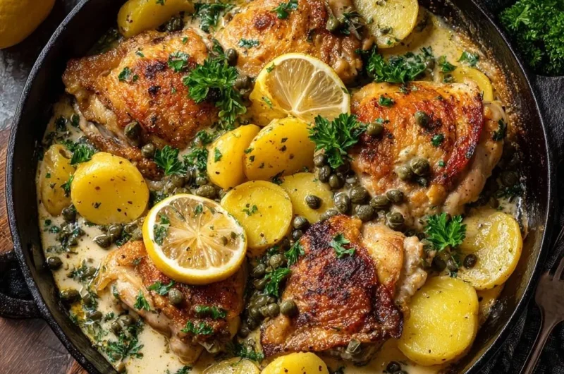 Skillet Chicken Thighs