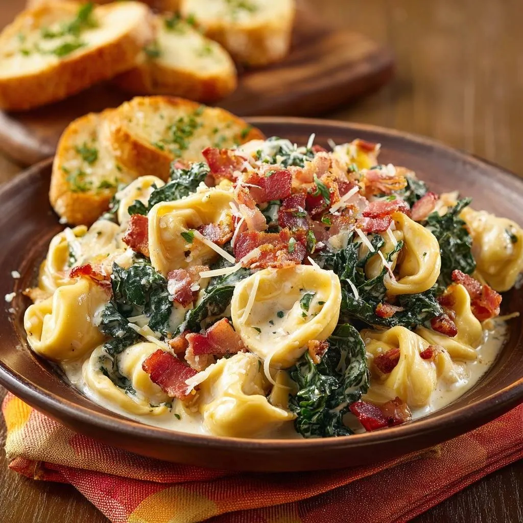 Mastering Creamy Tuscan Kale and Tortellini Without the Watery Mess - recipe image